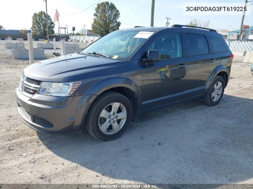 2015 Dodge Journey Se VIN: 3C4PDDAG3FT619225 Lot: 40622793