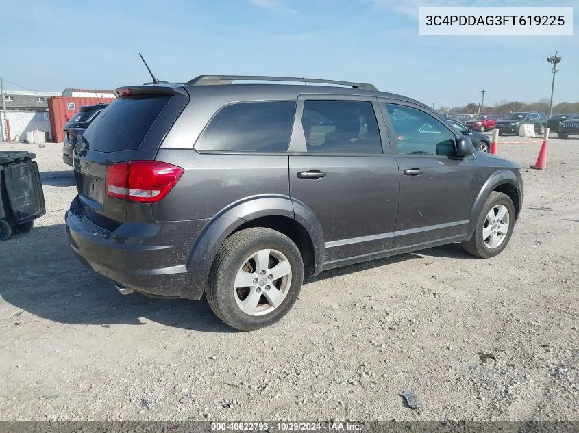 2015 Dodge Journey Se VIN: 3C4PDDAG3FT619225 Lot: 40622793