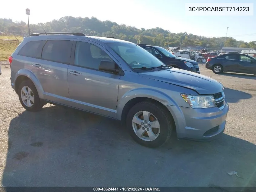 2015 Dodge Journey Se VIN: 3C4PDCAB5FT714223 Lot: 40624441