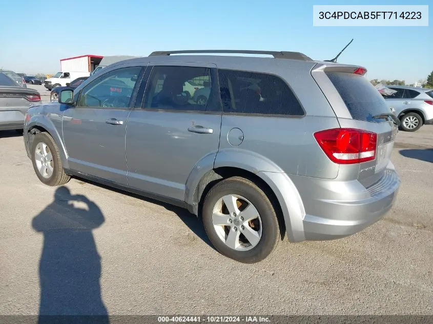 2015 Dodge Journey Se VIN: 3C4PDCAB5FT714223 Lot: 40624441