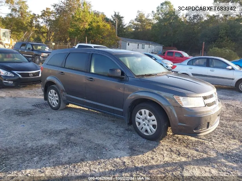 2015 Dodge Journey American Value Pkg VIN: 3C4PDCABXFT683342 Lot: 40625965