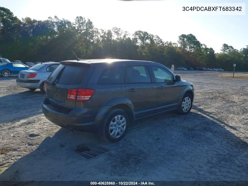 2015 Dodge Journey American Value Pkg VIN: 3C4PDCABXFT683342 Lot: 40625965