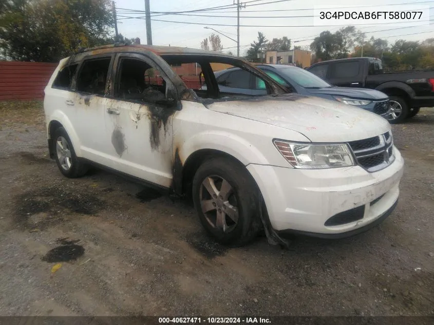 2015 Dodge Journey Cvp/Se Plus VIN: 3C4PDCAB6FT580077 Lot: 40627471