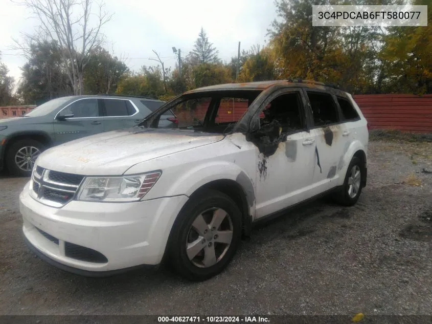 2015 Dodge Journey Cvp/Se Plus VIN: 3C4PDCAB6FT580077 Lot: 40627471