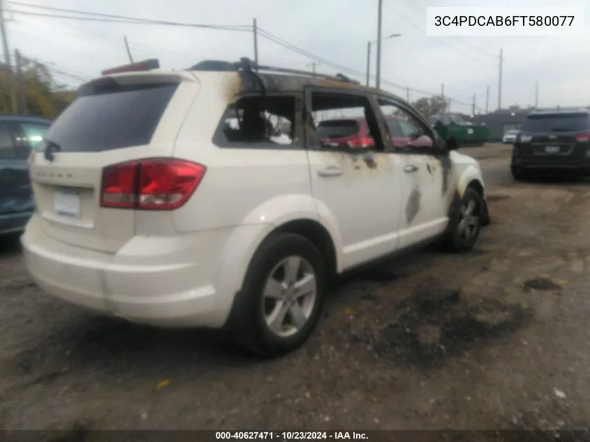 2015 Dodge Journey Cvp/Se Plus VIN: 3C4PDCAB6FT580077 Lot: 40627471