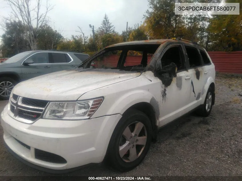 2015 Dodge Journey Cvp/Se Plus VIN: 3C4PDCAB6FT580077 Lot: 40627471