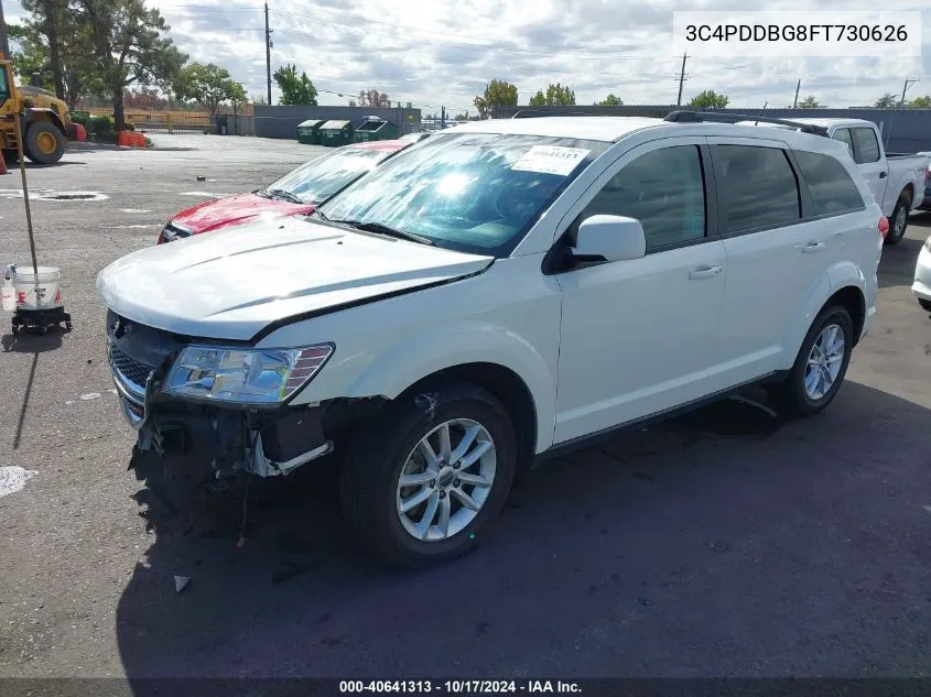 2015 Dodge Journey Sxt VIN: 3C4PDDBG8FT730626 Lot: 40641313