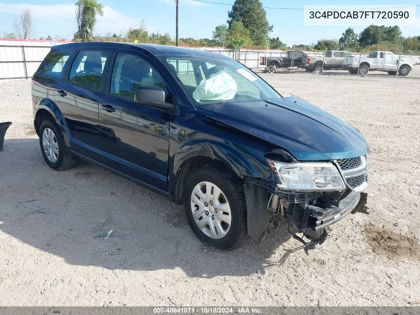 2015 Dodge Journey American Value Pkg VIN: 3C4PDCAB7FT720590 Lot: 40641871