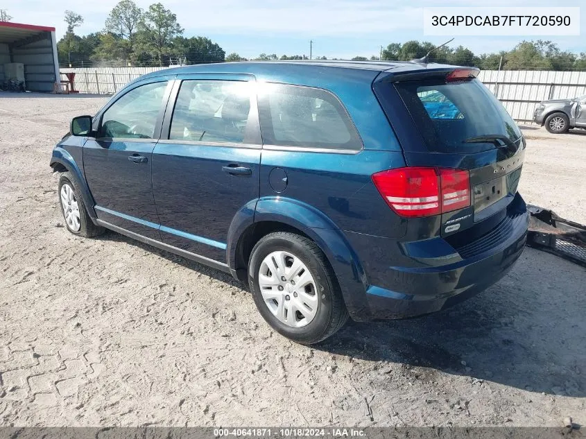 2015 Dodge Journey American Value Pkg VIN: 3C4PDCAB7FT720590 Lot: 40641871