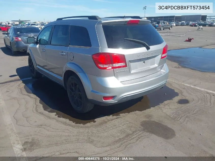 2015 Dodge Journey Sxt VIN: 3C4PDCBBXFT573454 Lot: 40645378