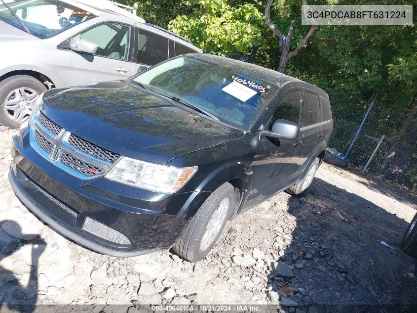 2015 Dodge Journey Se VIN: 3C4PDCAB8FT631224 Lot: 40646105