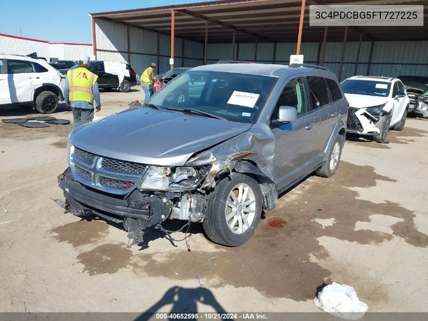 2015 Dodge Journey Sxt VIN: 3C4PDCBG5FT727225 Lot: 40652595