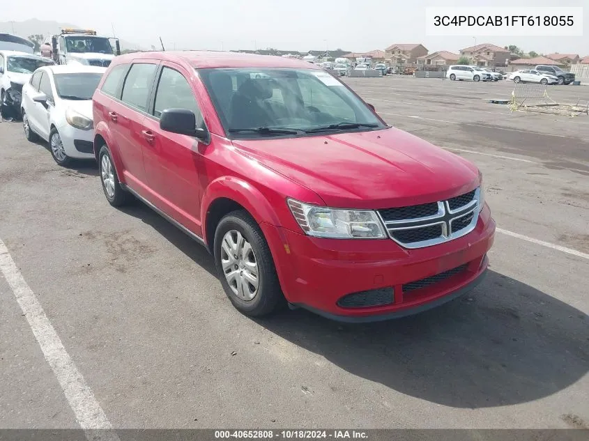 2015 Dodge Journey American Value Pkg VIN: 3C4PDCAB1FT618055 Lot: 40652808