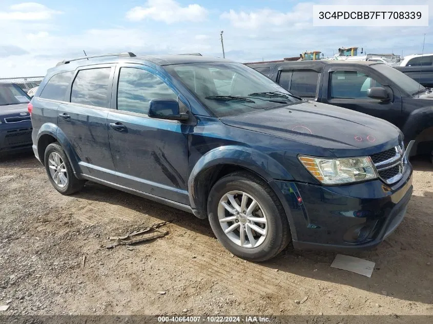 2015 Dodge Journey Sxt VIN: 3C4PDCBB7FT708339 Lot: 40664007