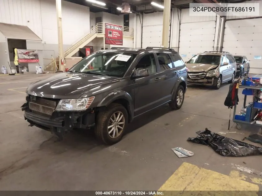 2015 Dodge Journey Sxt VIN: 3C4PDCBG5FT686191 Lot: 40673110