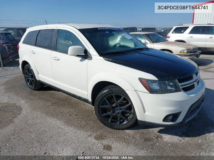 2015 Dodge Journey R/T VIN: 3C4PDCEG8FT644741 Lot: 40673724