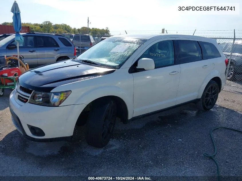 2015 Dodge Journey R/T VIN: 3C4PDCEG8FT644741 Lot: 40673724