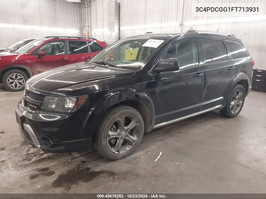 2015 Dodge Journey Crossroad VIN: 3C4PDCGG1FT713931 Lot: 40676252