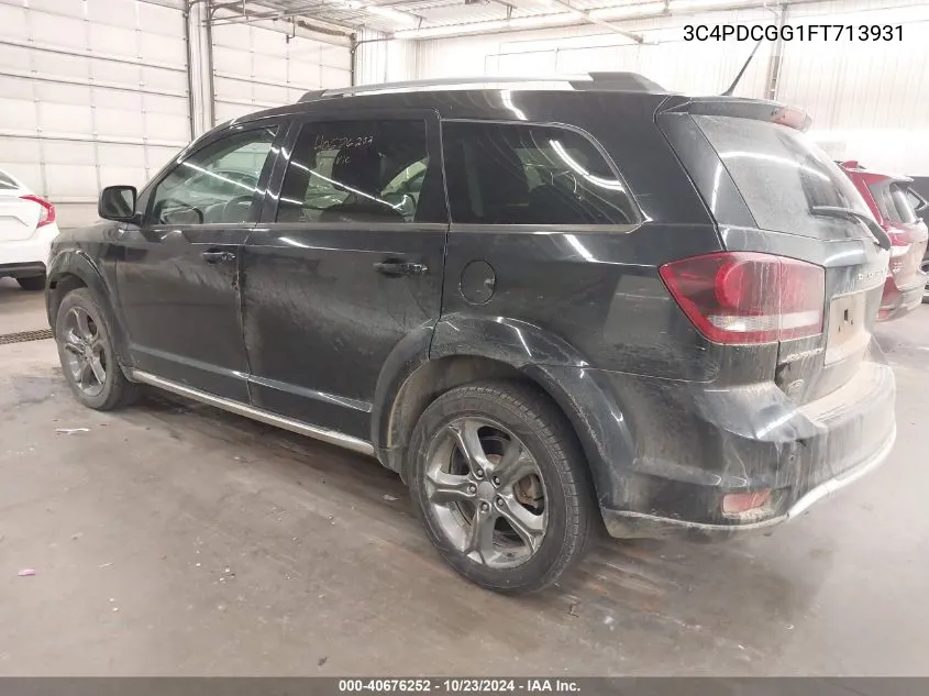 2015 Dodge Journey Crossroad VIN: 3C4PDCGG1FT713931 Lot: 40676252