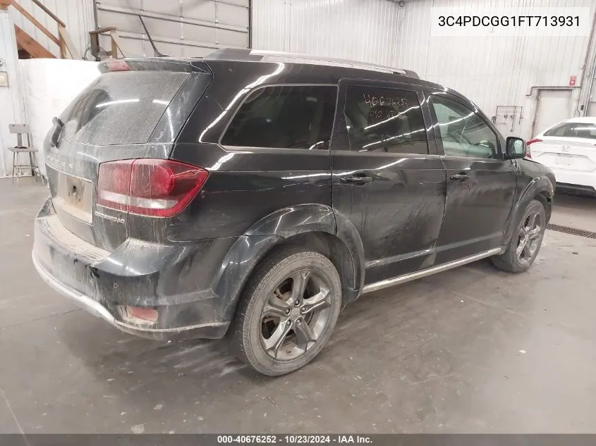 2015 Dodge Journey Crossroad VIN: 3C4PDCGG1FT713931 Lot: 40676252