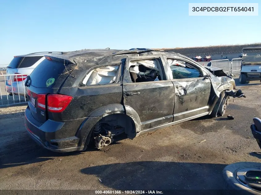 2015 Dodge Journey Sxt VIN: 3C4PDCBG2FT654041 Lot: 40681366