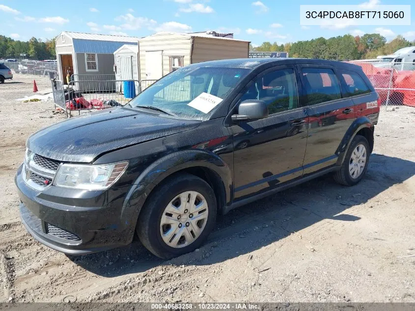 3C4PDCAB8FT715060 2015 Dodge Journey American Value Pkg