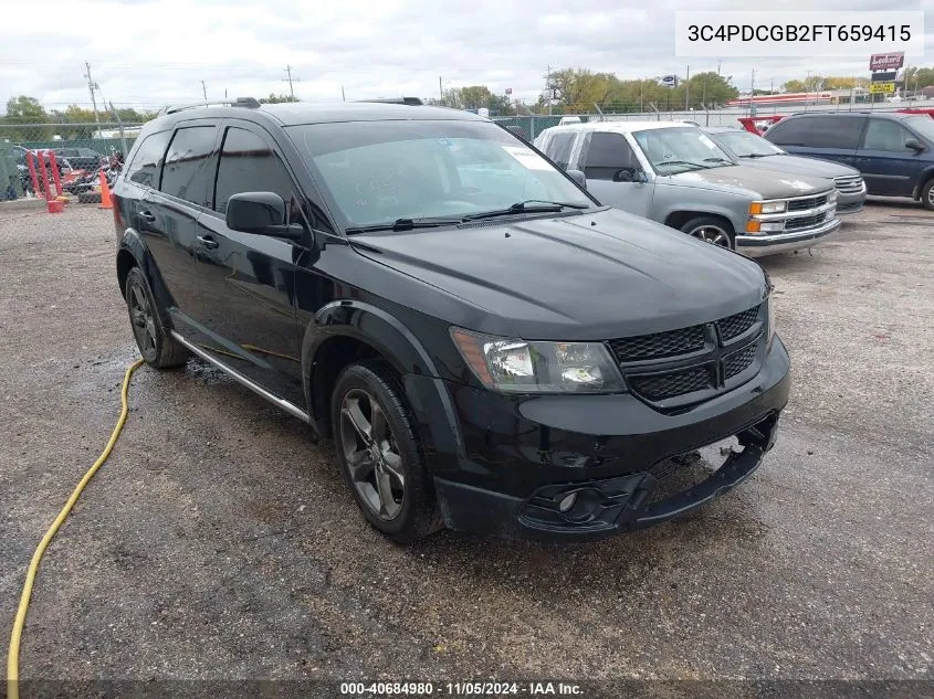 2015 Dodge Journey Crossroad VIN: 3C4PDCGB2FT659415 Lot: 40684980