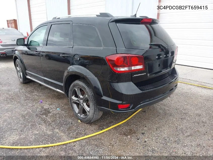 2015 Dodge Journey Crossroad VIN: 3C4PDCGB2FT659415 Lot: 40684980