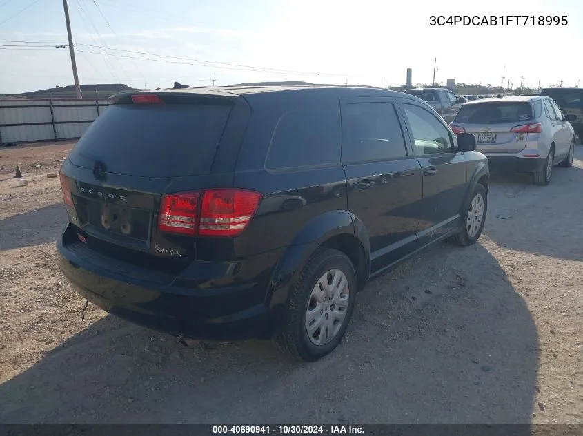 2015 Dodge Journey American Value Pkg VIN: 3C4PDCAB1FT718995 Lot: 40690941