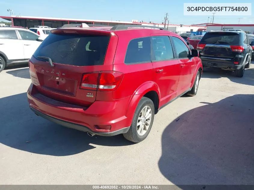 3C4PDCBG5FT754800 2015 Dodge Journey Sxt