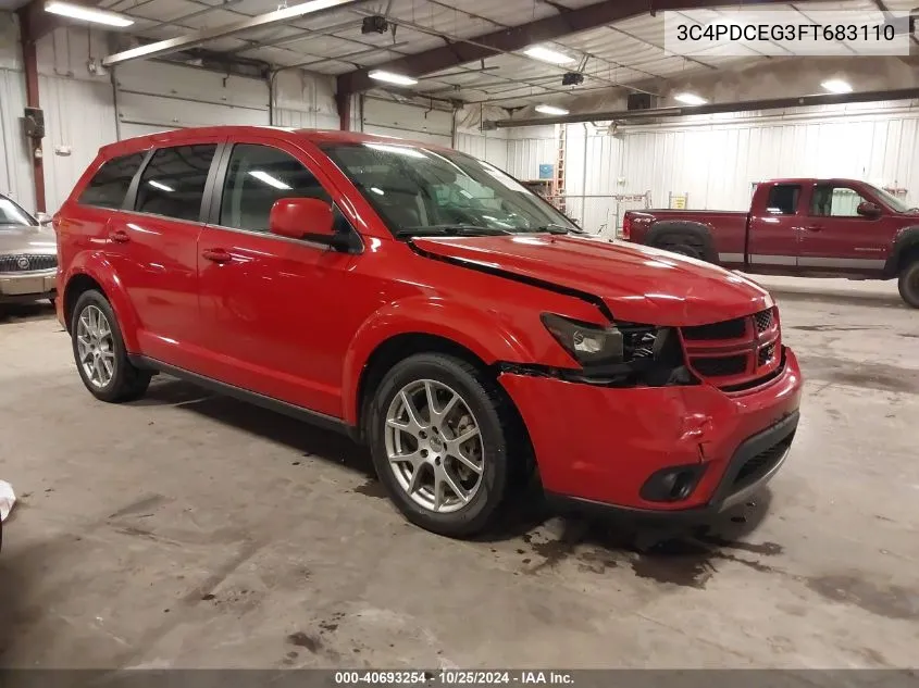 2015 Dodge Journey R/T VIN: 3C4PDCEG3FT683110 Lot: 40693254