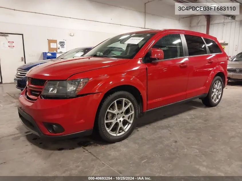 2015 Dodge Journey R/T VIN: 3C4PDCEG3FT683110 Lot: 40693254