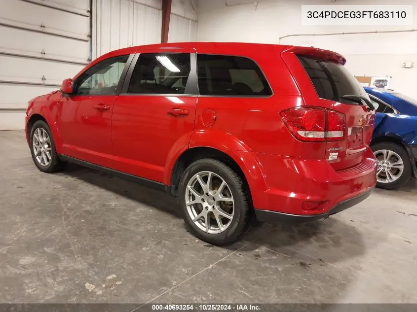 2015 Dodge Journey R/T VIN: 3C4PDCEG3FT683110 Lot: 40693254