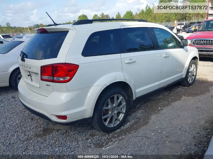 2015 Dodge Journey Sxt VIN: 3C4PDCBG8FT537872 Lot: 40699220