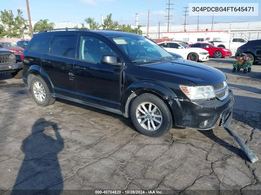 2015 Dodge Journey Sxt VIN: 3C4PDCBG4FT645471 Lot: 40704820