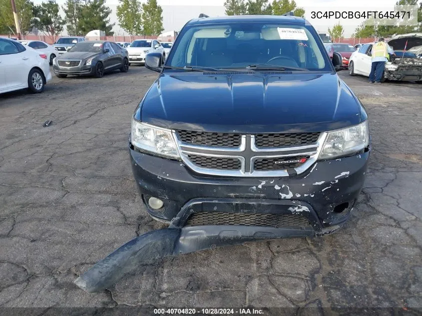 2015 Dodge Journey Sxt VIN: 3C4PDCBG4FT645471 Lot: 40704820