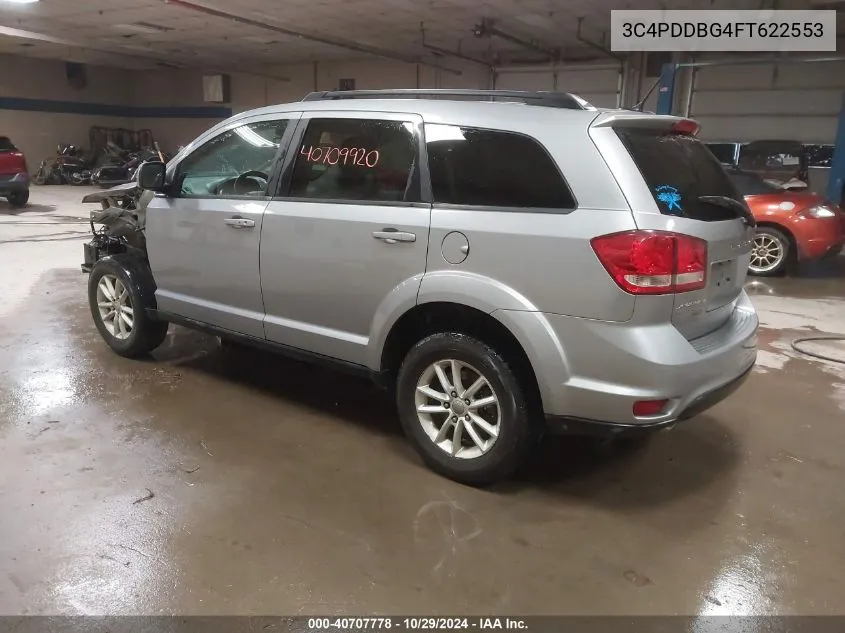 2015 Dodge Journey Sxt VIN: 3C4PDDBG4FT622553 Lot: 40707778