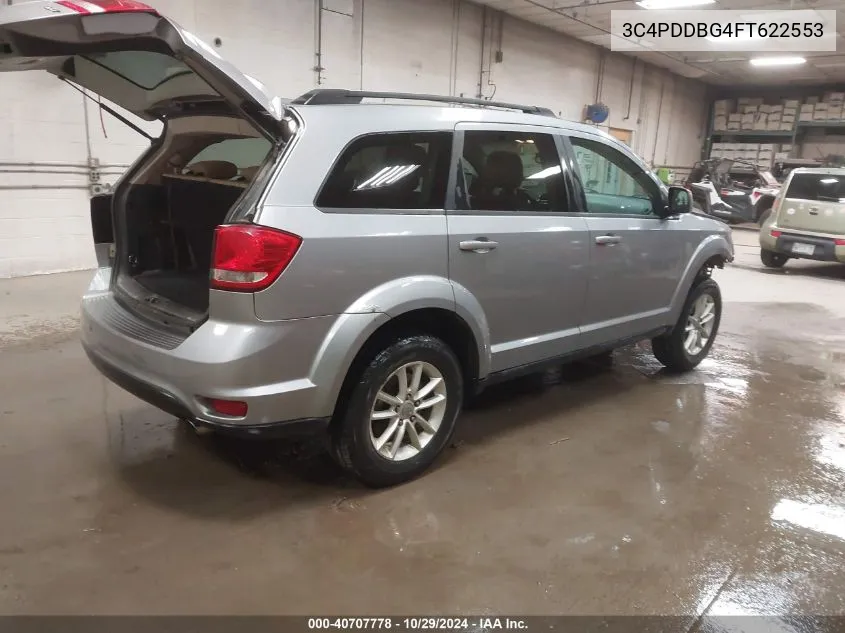 2015 Dodge Journey Sxt VIN: 3C4PDDBG4FT622553 Lot: 40707778