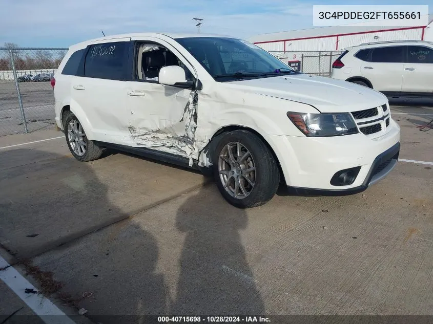 2015 Dodge Journey R/T VIN: 3C4PDDEG2FT655661 Lot: 40715698