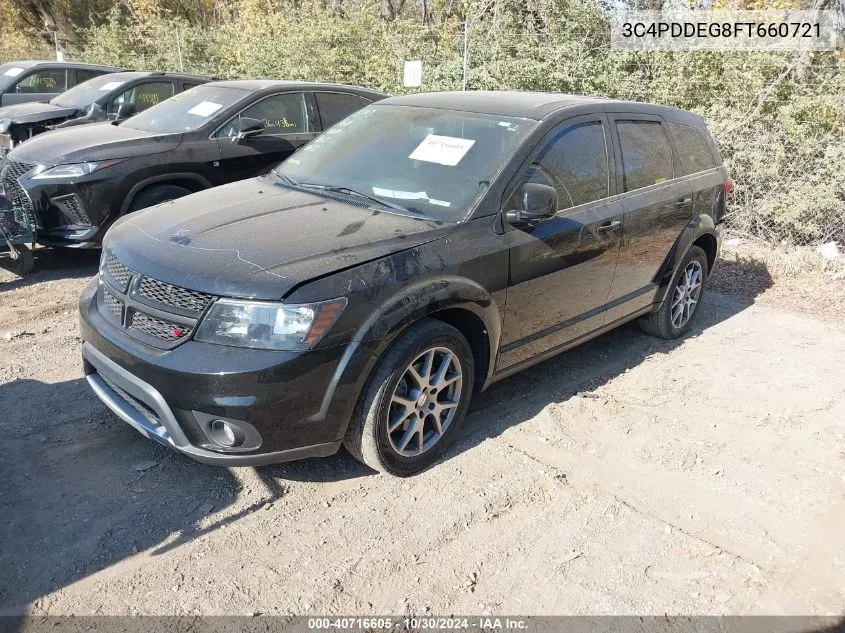 2015 Dodge Journey R/T VIN: 3C4PDDEG8FT660721 Lot: 40716605