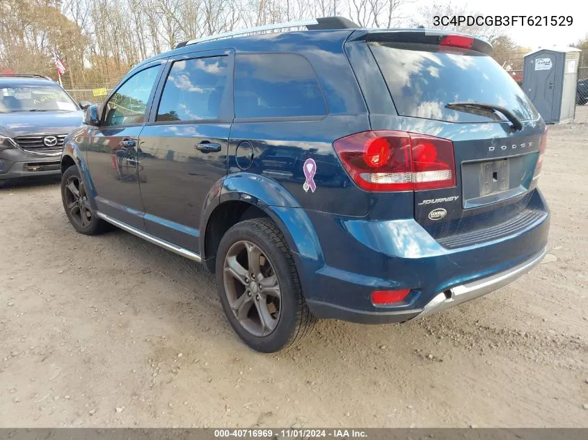 2015 Dodge Journey Crossroad VIN: 3C4PDCGB3FT621529 Lot: 40716969