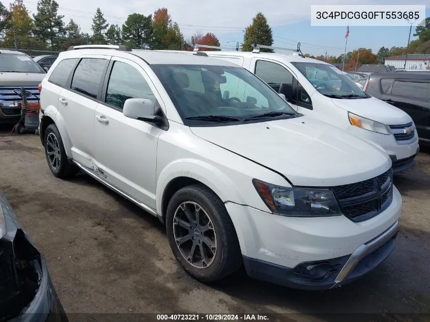 2015 Dodge Journey Crossroad VIN: 3C4PDCGG0FT553685 Lot: 40723221