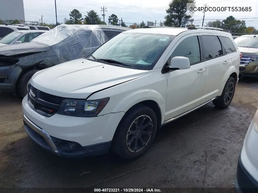 2015 Dodge Journey Crossroad VIN: 3C4PDCGG0FT553685 Lot: 40723221