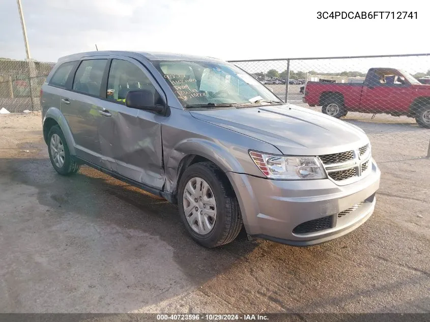 2015 Dodge Journey American Value Pkg VIN: 3C4PDCAB6FT712741 Lot: 40723596