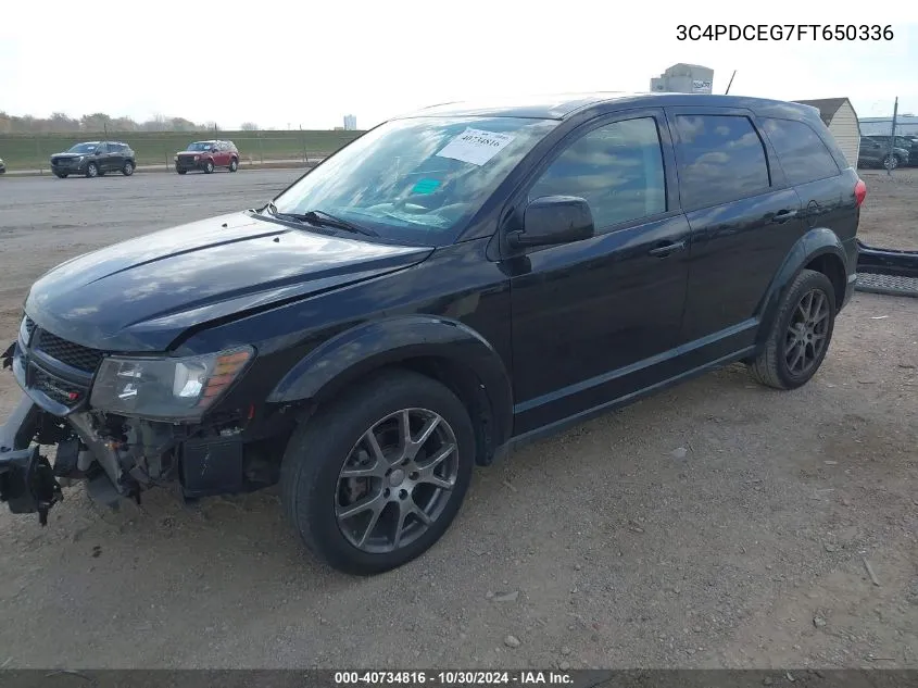 2015 Dodge Journey R/T VIN: 3C4PDCEG7FT650336 Lot: 40734816