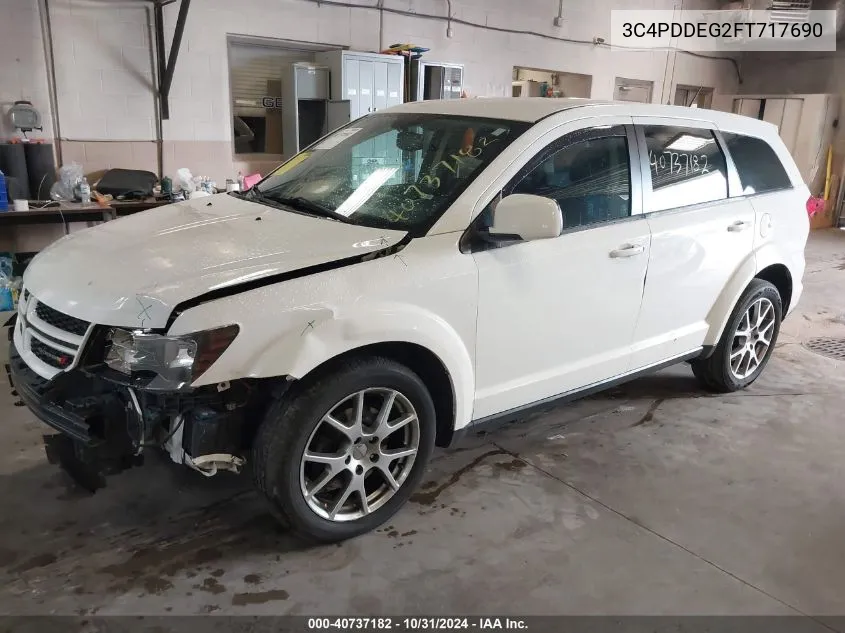 2015 Dodge Journey R/T VIN: 3C4PDDEG2FT717690 Lot: 40737182