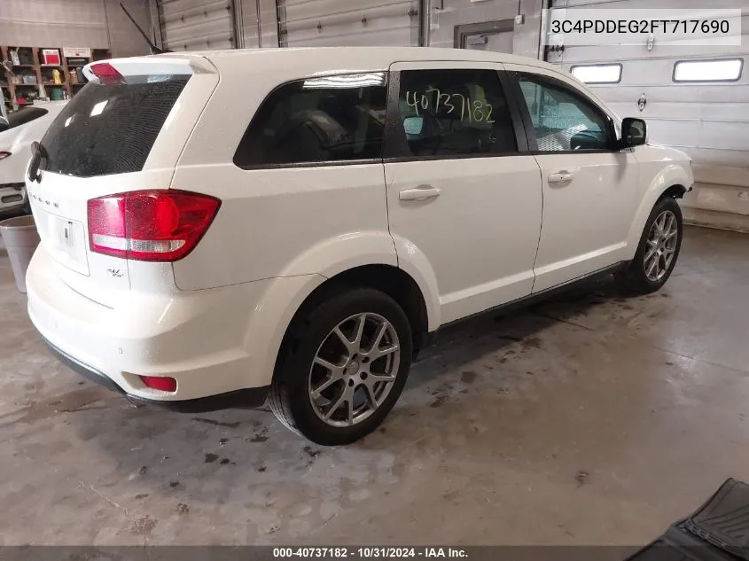 2015 Dodge Journey R/T VIN: 3C4PDDEG2FT717690 Lot: 40737182