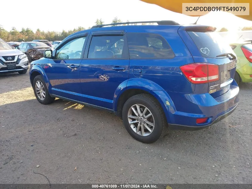 2015 Dodge Journey Sxt VIN: 3C4PDDBG9FT549079 Lot: 40761089