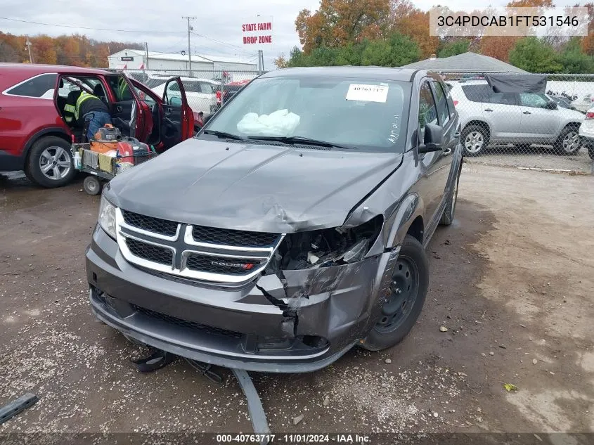 2015 Dodge Journey American Value Pkg VIN: 3C4PDCAB1FT531546 Lot: 40763717