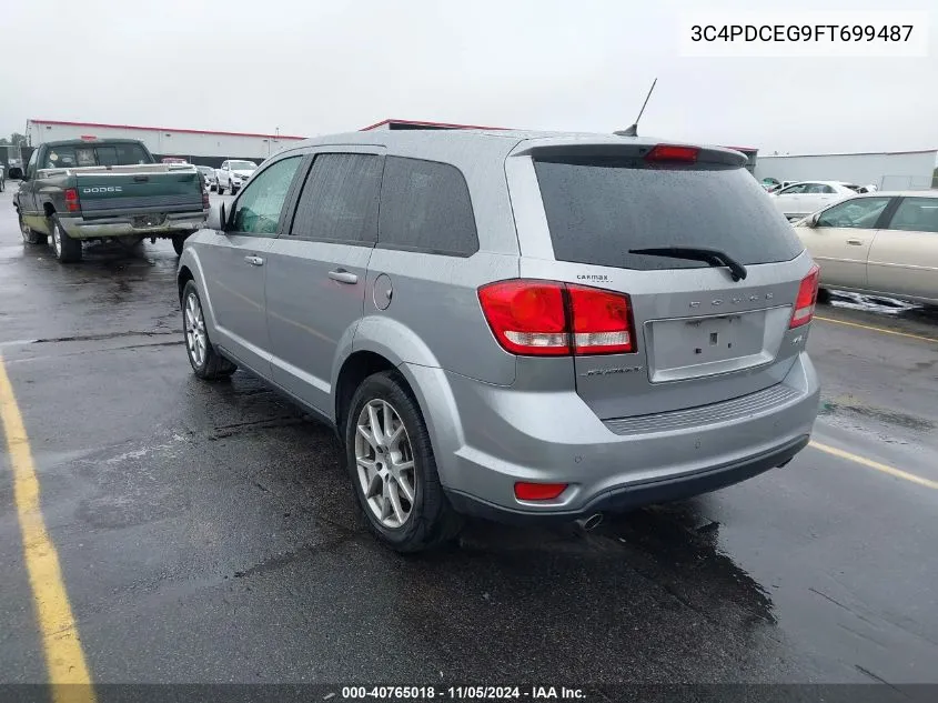 2015 Dodge Journey R/T VIN: 3C4PDCEG9FT699487 Lot: 40765018